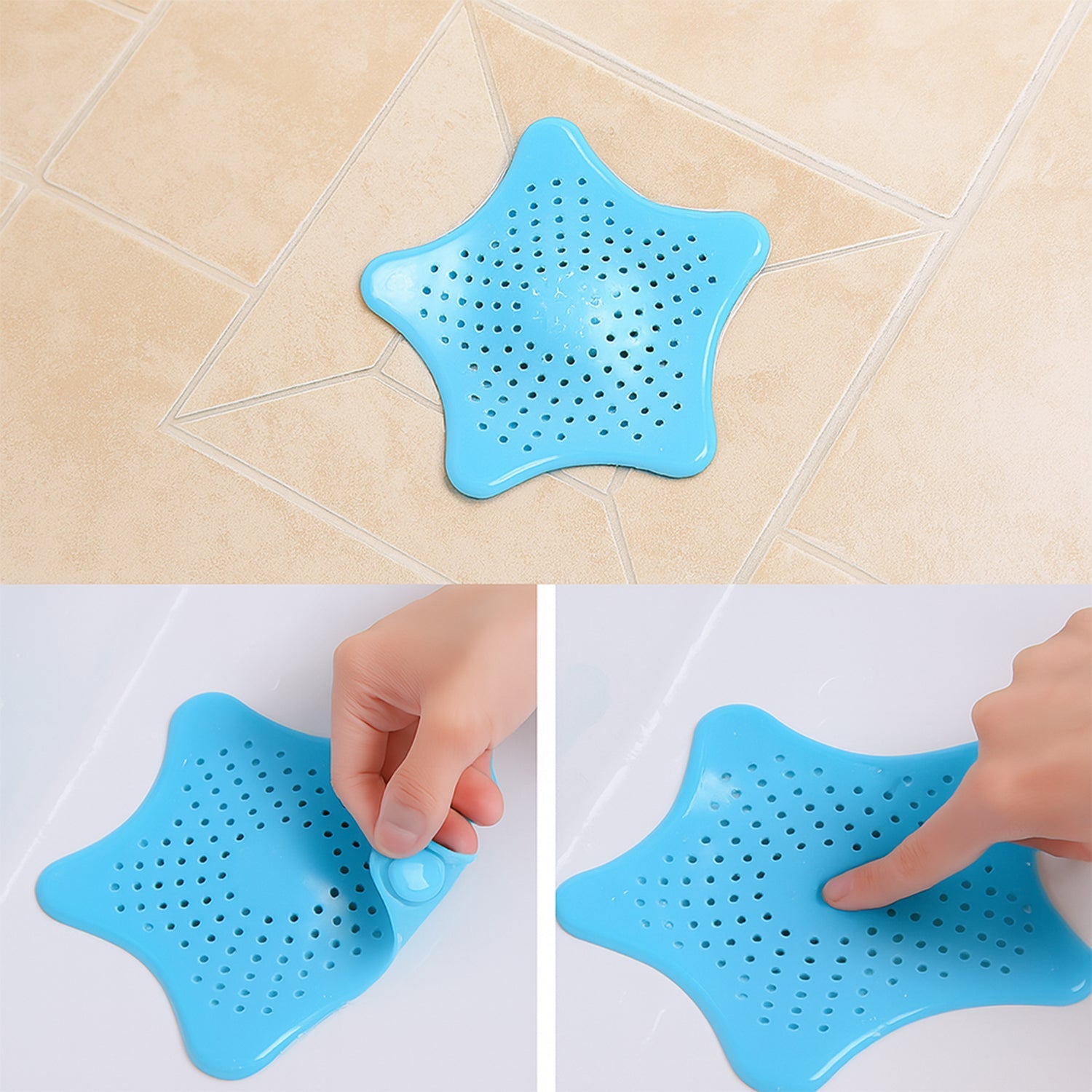 Star Shape Suction Cup Kitchen Bathroom Sink Drain Strainer Hair Stopper Filter, Star Shaped Sink Filter Bathroom Hair Catcher, Drain Strainers Cover Trap Basin (1 Pc) Star Shape Suction Cup Kitchen Bathroom Sink Drain Strainer Hair Stopper Filter, Star Shaped Sink Filter Bathroom Hair Catcher, Drain Strainers Cover Trap Basin (1 Pc)